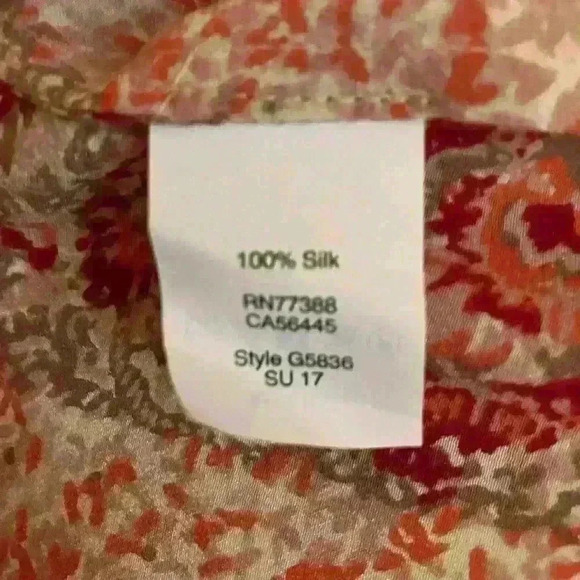 Madewell ๐ฅ100% Silk Off the Shoulder Top size extra small - Picture 8 of 11